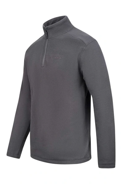 2AS Cedric Erkek Yarım Fermuarlı İnce Polar Sweatshirt Antrasit - Resim 2