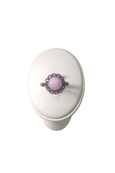 BAKIR YÜZÜK, EL İŞÇİLİĞİ, ÖLÇÜSÜ AYARLANABİLİR VE DOĞAL TAŞLI SAF BAKIR YÜZÜK - Resim 2