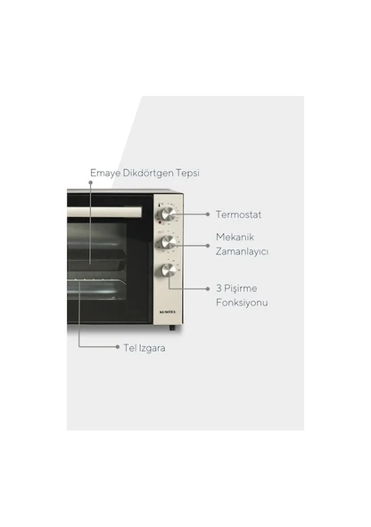 Kumtel LX-9320 70 lt Jet Mini Fırın - Resim 5