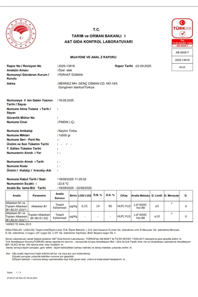 Zehre Çiğ Fındık İçi 250 Gr (Yeni Mahsul) - Resim 3