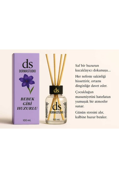 DERMASTUDİO Bebek Gibi Huzurlu Bambu Oda Kokusu 100 ml (Yumuşak ve Kalıcı Koku) ürün görseli 1