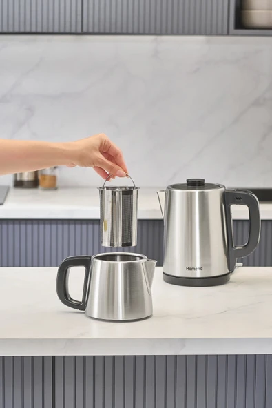 Homend Royaltea 1728h Su Isıtıcı & Çay Makinesi Inox - Resim 4