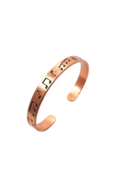 BAKIR BİLEKLİK, EL İŞÇİLİĞİ VE ÖLÇÜSÜ AYARLANABİLİR UNİSEX SAF BAKIR BİLEKLİK - Resim 5