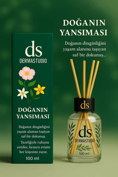 DERMASTUDİO Doğanın Yansıması Bambu Oda Kokusu 100 ml (Doğal ve Ferah Koku) ürün görseli 1