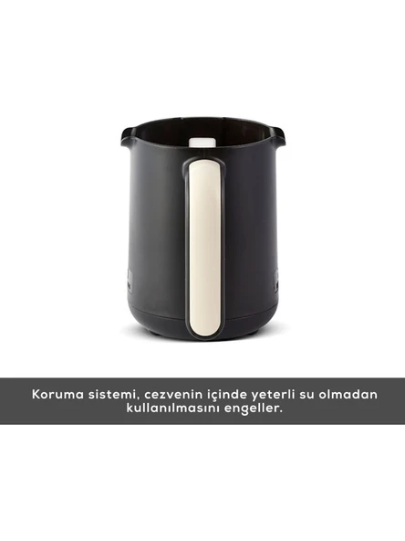 Karaca Hatır Köz Türk Kahve Makinesi Krem 5 Fincan Kapasiteli Bol Köpüklü - Resim 5