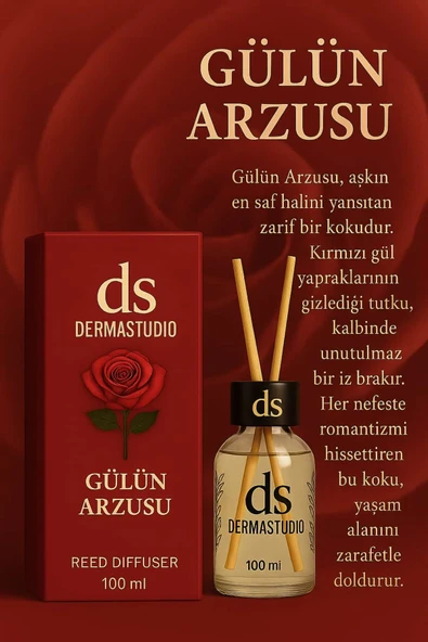 DERMASTUDİO Gülün Arzusu Tutkunun Sessizliği Özel Üretim Premium Oda Kokusu 100 ml - Resim 4
