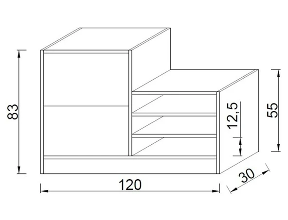 Kuzeylife Vesta Ayakkabılık Kayar Kapak - Resim 6