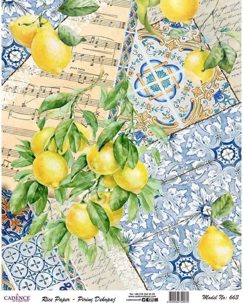 Cadence Pirinç Dekopaj Kağıdı - Model 663 ürün görseli 1