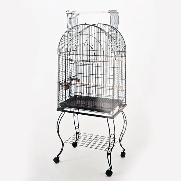 Sehpalı Papağan Kafesi Dövme Demir (63 x 44 x 137) ürün görseli 1