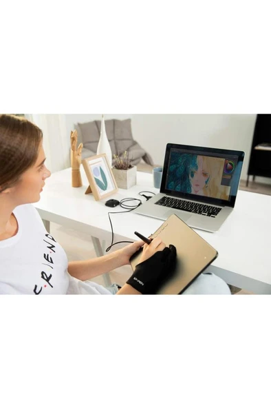 XP-Pen Deco01 V3 Grafik Tablet 16k 8 Kısayol Siyah - Resim 7