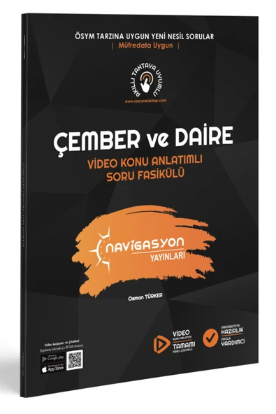 ÇEMBER VE DAİRE  VİDEO KONU ANLATIMLI SORU FASİKÜLÜ ürün görseli 1
