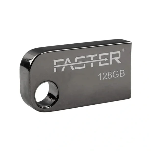 Faster 128 Gb Mimi Serisi Usb 3.0 Yüksek Hızlı Metal Flash Bellek - Resim 3