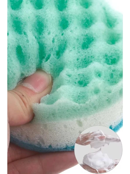 Spa & Massage Duş Banyo Süngeri 2 Adet Vücut Süngeri Hassas Ten Süngeri Deri Temizleyici Sünger Kese - Resim 2