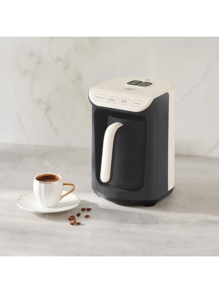 Karaca Hatır Köz Türk Kahve Makinesi Krem 5 Fincan Kapasiteli Bol Köpüklü ürün görseli 1