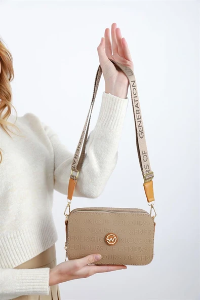 Madamra Vizon Kadın Desenli Kutu Çanta - Resim 3