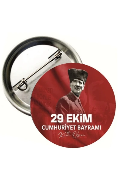 yıldızkurdelaankara 29 EKİM BUTON ROZET 20 ADET 58MM ürün görseli 1