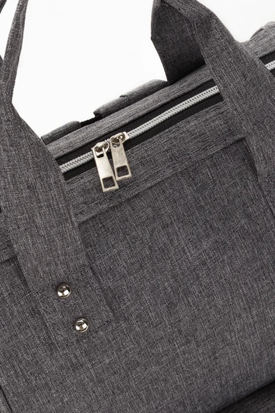 Anne Bebek Bakım Sırt Çantası Gri - Resim 3