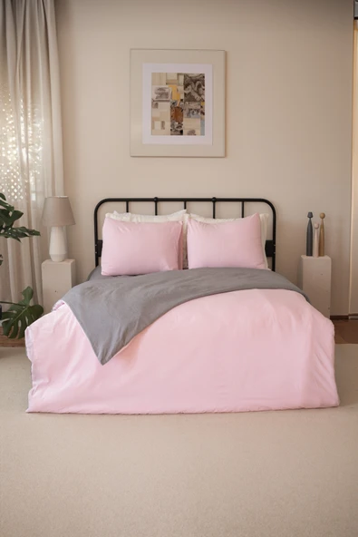 Valoroso Tekstil Nevresim Takımı Çift Kişilik Lastikli Çarşaflı - Resim 5