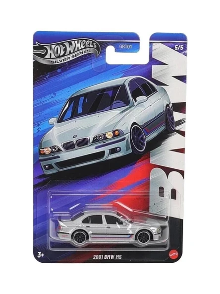 Hot Wheels Silver Series 2001 Bmw M5 1:64 Tekli Arabalar GRT01 - JBY58 ürün görseli 1