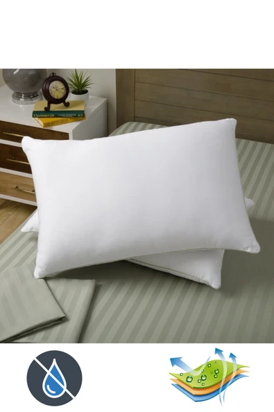 Valoroso Tekstil 4 Adet Micro Sıvı Geçirmez Yastık Alezi | Su Geçirmez Yastık Koruyucu 4'lü Set ürün görseli 1