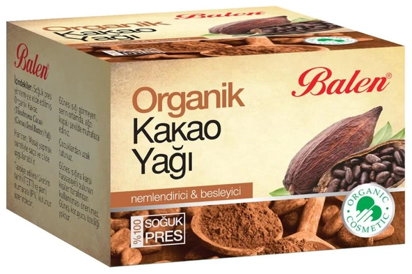 Balen Organik Kakao Yağı 50 ml Soğuk Pres ürün görseli 1