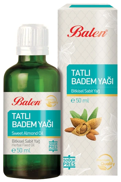 Balen Tatlı Badem Yağı 50 ml Soğuk Pres ürün görseli 1