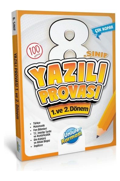 8. SINIF TÜM DERSLER 1. VE 2. DÖNEM YAZILI PROVASI ürün görseli 1