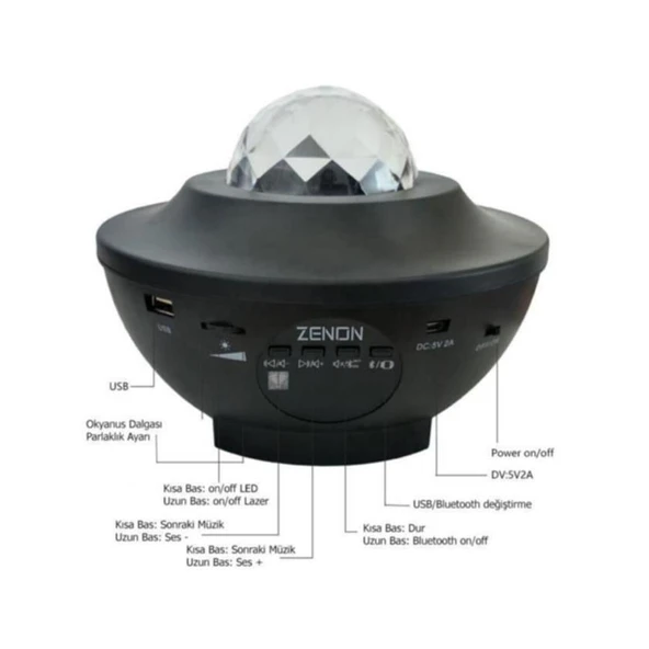 Starry Light Yıldızlı Atmosfer Işık Projektörü – Çok Renkli Gökyüzü Efekti, Ay ve Nebula Yansıtma, Uzaktan Kumandalı Ortam Gece Lambası - Resim 3