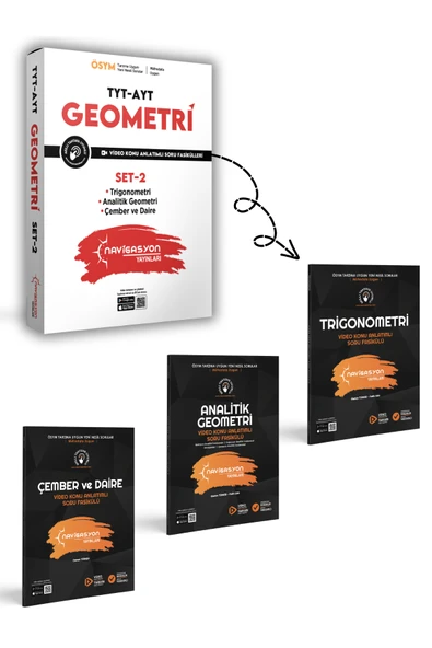 TYT - AYT Geometri Seti-2  Kademeli İlerleme Fasikül Seti (MEB Müfredatına Uygun-ÖSYM Ayarında) ürün görseli 1