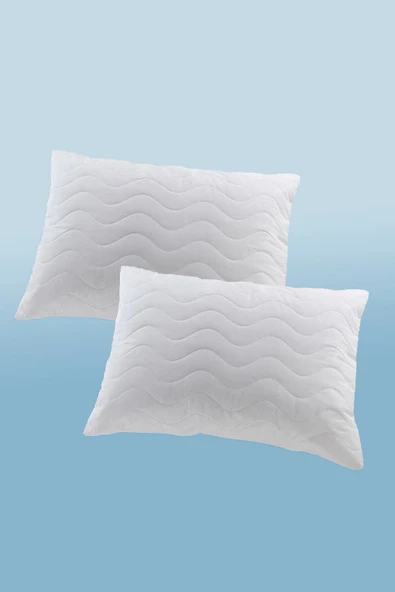 Valoroso Tekstil Fermuarlı Kapitoneli Yastık Alezi 2'li / Yastık Koruyucu ürün görseli 1