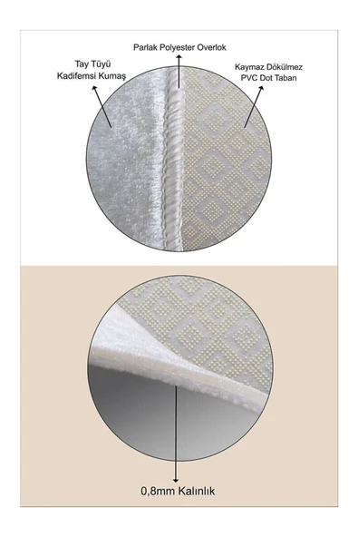 Gold Hilal Seccade Kaymaz Taban Yumuşak Lüks Namazlık Hediyelik - Resim 6