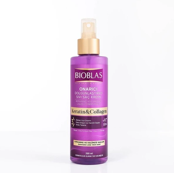 Bioblas Onarıcı Dolgunlaştırıcı Sıvı Saç Kremi 200 Ml ürün görseli 1