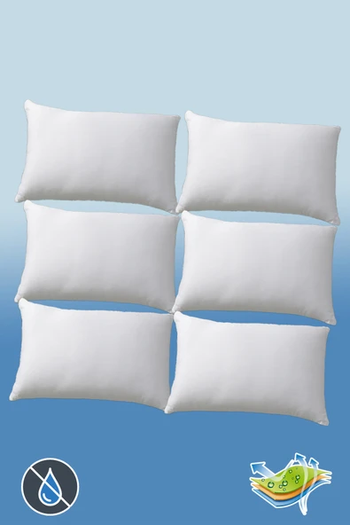 Valoroso Tekstil 6 Adet Micro Sıvı Geçirmez Yastık Alezi | Su Geçirmez Yastık Koruyucu 6'lı Set - Resim 2