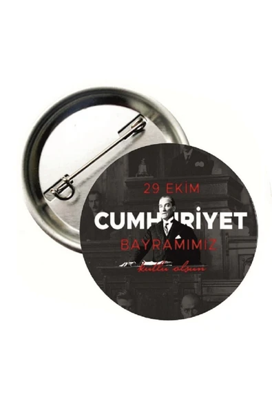 yıldızkurdelaankara 29 EKİM BUTON ROZET 20 ADET 58MM ürün görseli 1