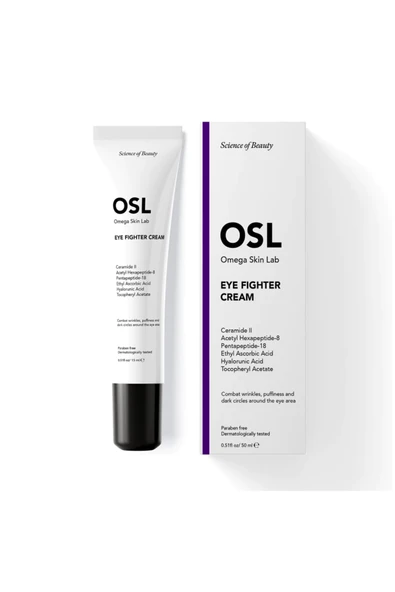 OSL Omega Skin Lab OSL Eye Fighter Cream 15ML: Koyu Halkalar ve Şiş Gözler İçin Dost Göz Kremi, Retinol Göz Kremi ürün görseli 1