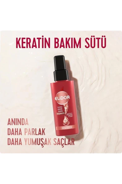 ELİDOR SIVI SAÇ BAKIM SÜTÜ 90 ML KERATİN MARULA - Resim 5