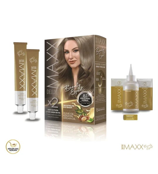MAXX DELUXE BEAUTY EXPERT 8.1 Küllü Açık Kumral Set Boya ürün görseli 1