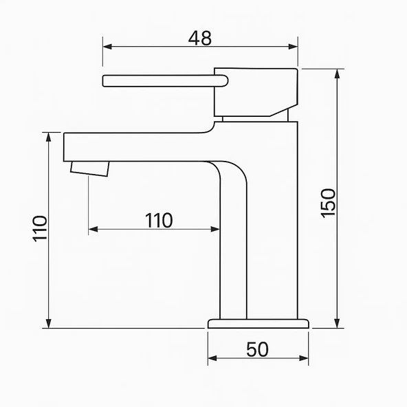 SARDICI KARE MUTFA BATARYASI SETİ ÇİFT SU GİRİŞLİ PİRİNÇ MUSLUK - Resim 5