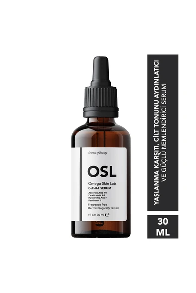 OSL Omega Skin Lab Cef-ha Serum 30ml (YAŞLANMA KARŞITI, AYDINLATICI, NEMLENDİRİCİ SERUM) ürün görseli 1