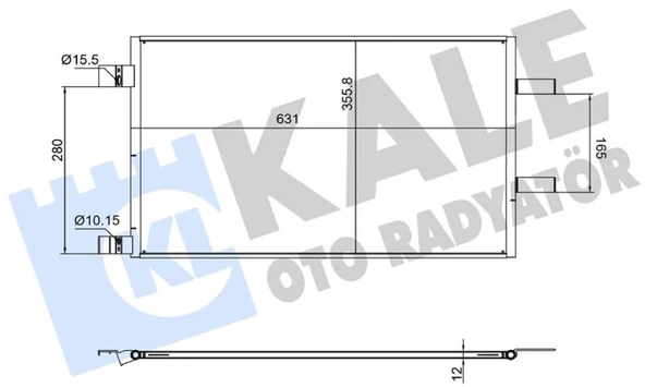 Renault Kondanser (klima Radyatoru) Renault Kangoo ; Grand Kangoo II ; Kangoo Express 1.5 (k9k) Euro6 19=> K - Kale 382680 - Resim 1
