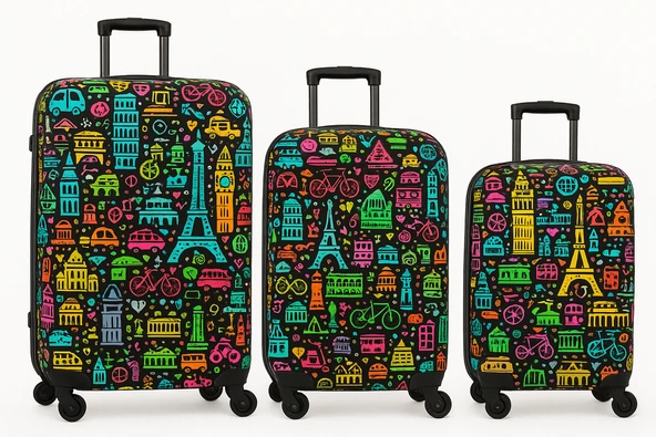 Pai Esnek Kumaşlı Valiz Kılıfı - Yıkanabilir & Darbelere Dayanıklı ürün görseli 1