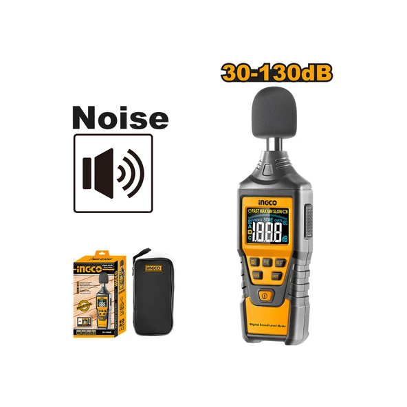 Ingco HETSL01 Dijital Ekranlı Endüstriyel Dijital Ses Seviye Ölçer - Resim 3