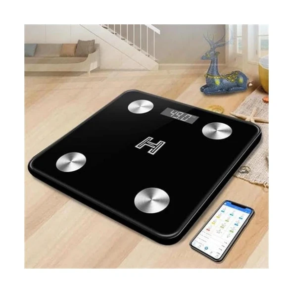 HZL Dijital Tartı, Yüksek Hassasiyetli Akıllı Elektronik Tartı, Vücut Ağırlığı Ölçer, Sağlık Takip ve Hedef Belirleme Özellikli Profesyonel Ev Tartısı - Resim 4