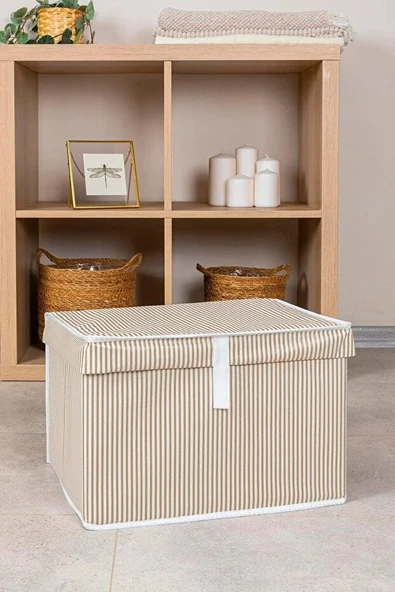 Çok Amaçlı Düzenleyici Kutu Mini 40x30x26 Cm Bej ürün görseli 1