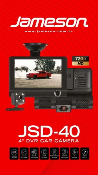 DVR Kamera - JSD-40 - Araç iç Dış Kayıt  DVR Kamera - Resim 2