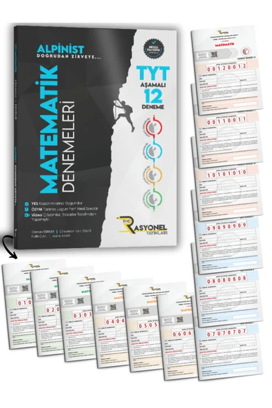 Tyt Matematik Aşamalı 12 Deneme (ALPİNİST SERİSİ) (YAZARLARINDAN VİDEO ÇÖZÜMLÜ) ürün görseli 1