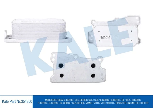 Mercedes Yag Sogutucusu (m272) W203 05>07 W204 07>14 C209 05>09 C219 06>10 W211 06>08 W212 09>13 W221 06>13 - Kale 354350 - Resim 1