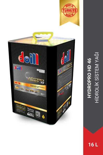 HYDROPRO HD 46 ISO VG 46 16 Litre Hidrolik Sistem Yağı (Üretim Yılı: 2025) - Resim 2