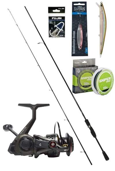 Fujin Sniper 270Cm 10-30Gr Bauer Airlight 4000 Spin Olta Takımı Seti ürün görseli 1