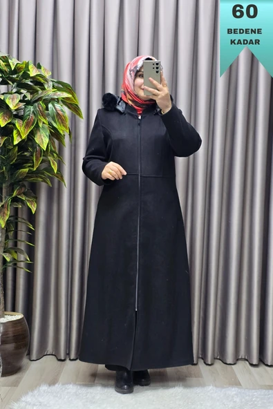 Kadın Giyim Kapşonlu Tam Boy Mevlana Kaşe ürün görseli 1